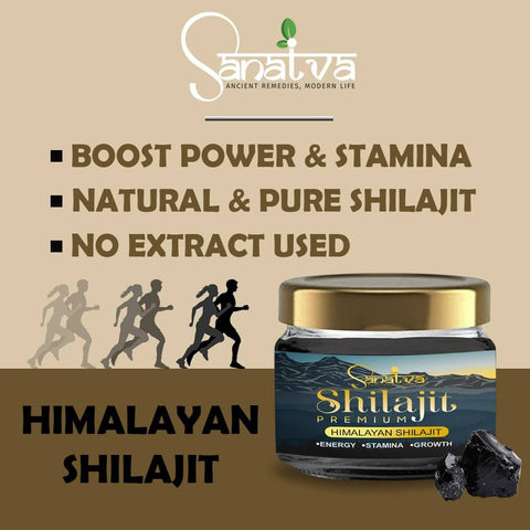 SHILAJIT PREMIUM - Pure Himalayan Shilajit - Sanatva Ayurvedic