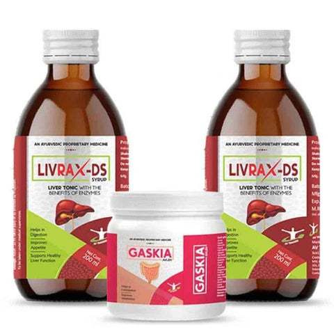 2 Livrax-DS Syrup + Gaskia Combo