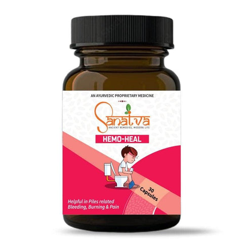 Hemo Heal Combo For Inflammation, Pain, and Bleeding Associated with Piles - Sanatva Ayurvedic