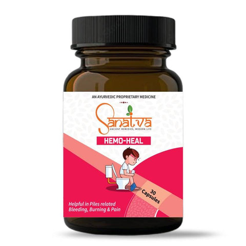 Hemo Heal Combo For Inflammation, Pain, and Bleeding Associated with Piles - Sanatva Ayurvedic