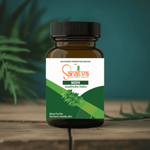 Pure Neem Capsules for Healthy Skin And Immunity - Sanatva Ayurvedic