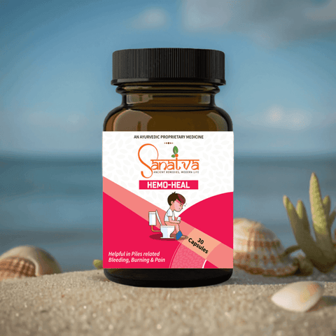 Hemo Heal Combo For Inflammation, Pain, and Bleeding Associated with Piles - Sanatva Ayurvedic