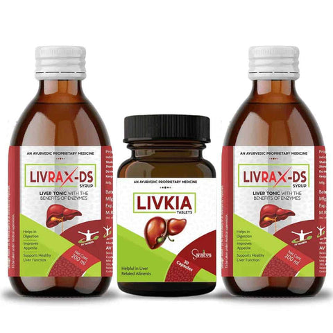 2 Livrax-DS Syrup + Livkia Combo